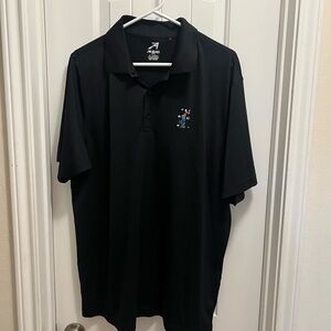 Disney Golfing Goofy Apex Men's Black Polo